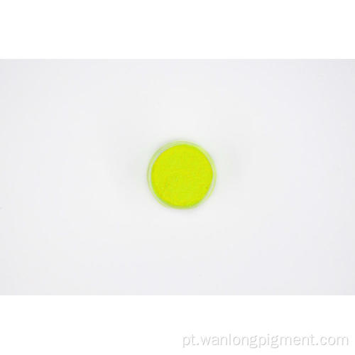 Pigmento fluorescente brilhante amarelo para tinta, plástico
